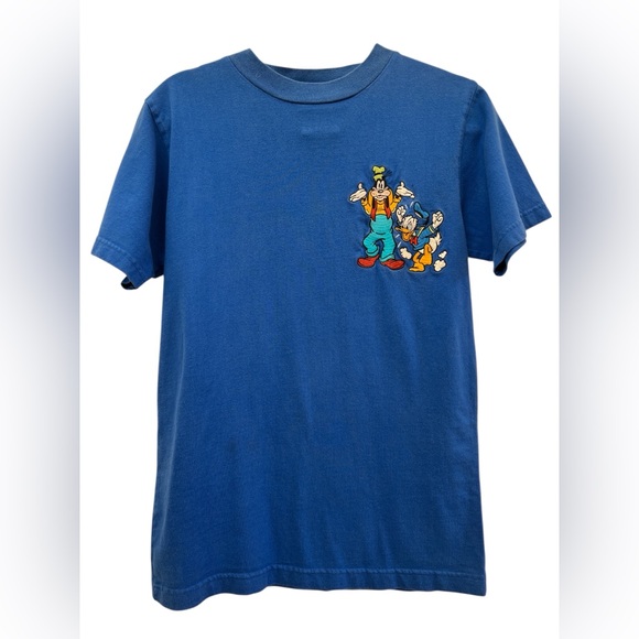 Disney Tops - Vintage Disney MICKEY INC Goofy & Donald Graphic T-Shirt – Blue 100% Cotton